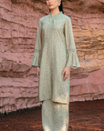 Salwa Long Kurung Summeraya 2026 in Sage Green