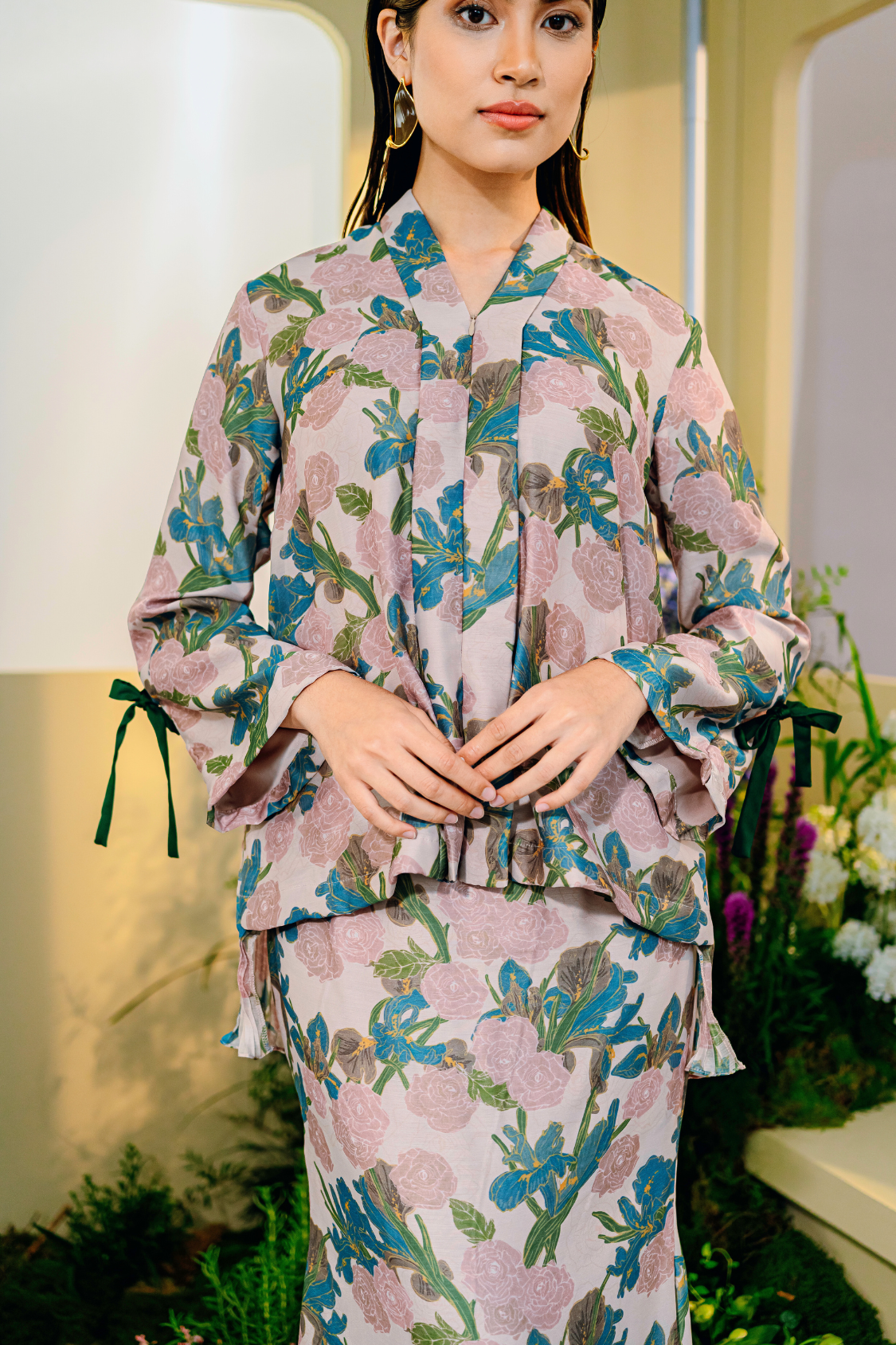 Kirana Modern Kurung Summeraya 2025 in Rosy Brown