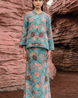 Sofina Modern Kurung Summeraya 2026 in Turqoise