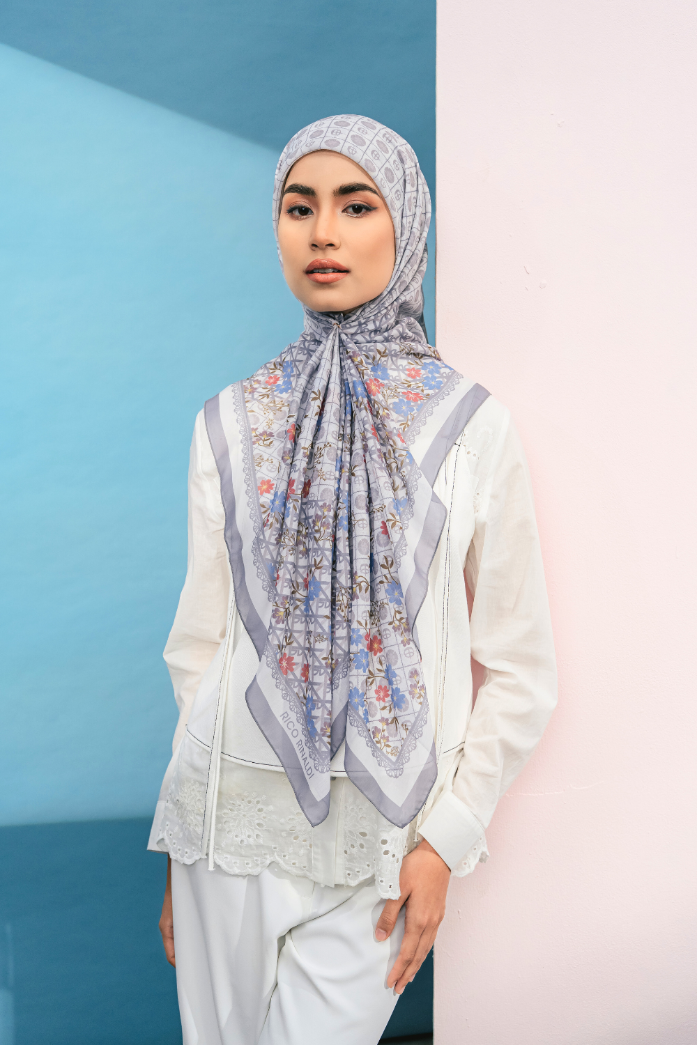Layang Scarves in Mendung