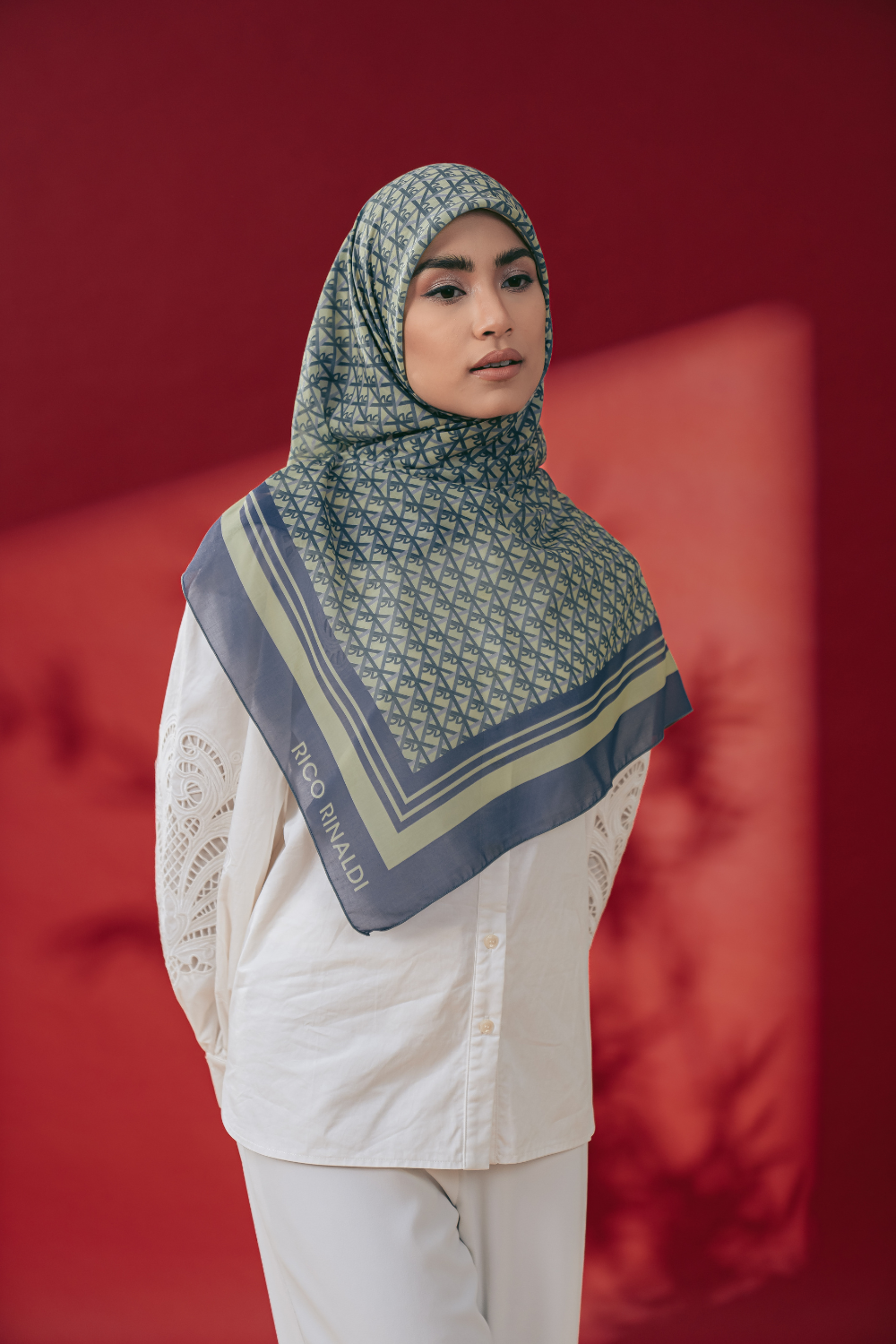 Monorico Scarves in Moss Green