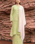 Inara Long Kurung Summeraya 2026 in Apple Green