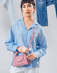 Denim Mini Solace in Bubblegum