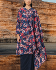 Mariani Long Kurung Summeraya 2026 in Dark Blue