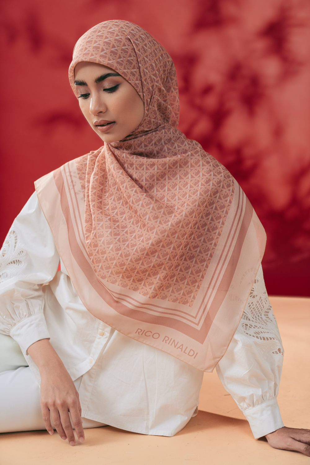 Monorico Scarves in Sandy Peach