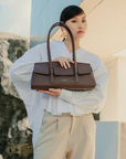 Nadda Bag in Dark Brown