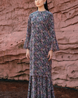 Aliana Long Kurung Summeraya 2026 in Black