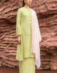 Inara Long Kurung Summeraya 2026 in Apple Green