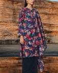 Mariani Long Kurung Summeraya 2026 in Dark Blue