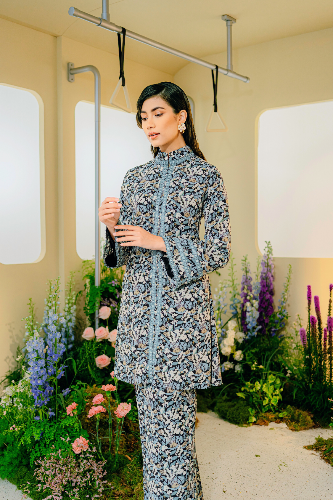 Kamilia Long Modern Kurung Summeraya 2025 in Black
