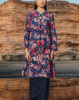 Mariani Long Kurung Summeraya 2026 in Dark Blue