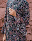 Aliana Long Kurung Summeraya 2026 in Black