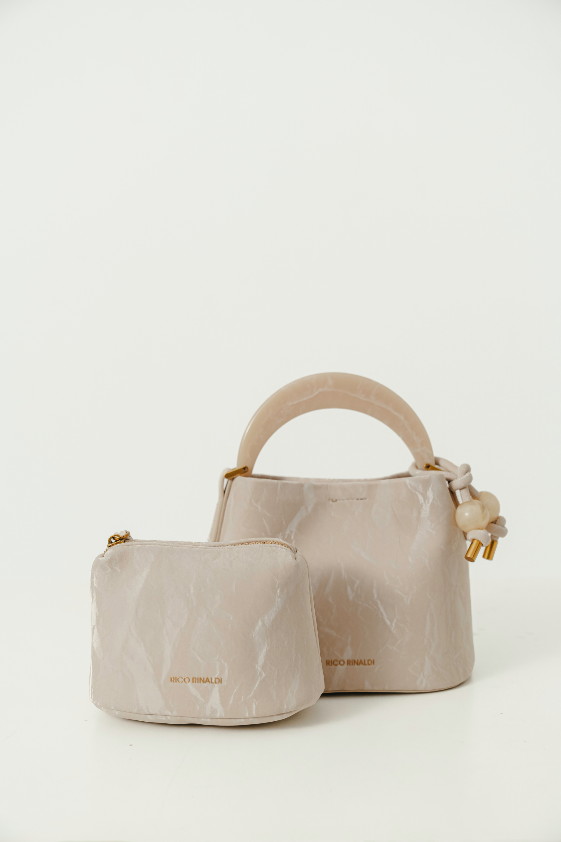 Naila Handle Bag in Beige