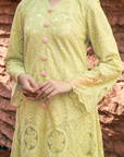 Inara Long Kurung Summeraya 2026 in Apple Green