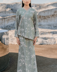 Alia Modern Kurung Summeraya 2026 in Sage Green