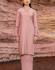 Salwa Long Kurung Summeraya 2026 in Coral