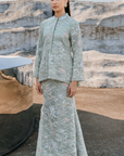 Qaireen Modern Kurung Summeraya 2026 in Mint Green