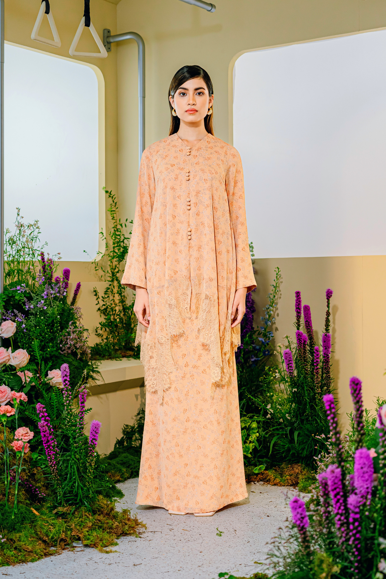 Maya Tunic Modern Kurung Summeraya 2025 in Dusty Peach