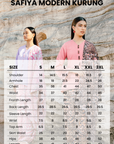 Safiya Modern Kurung Summeraya 2026 in Lavender