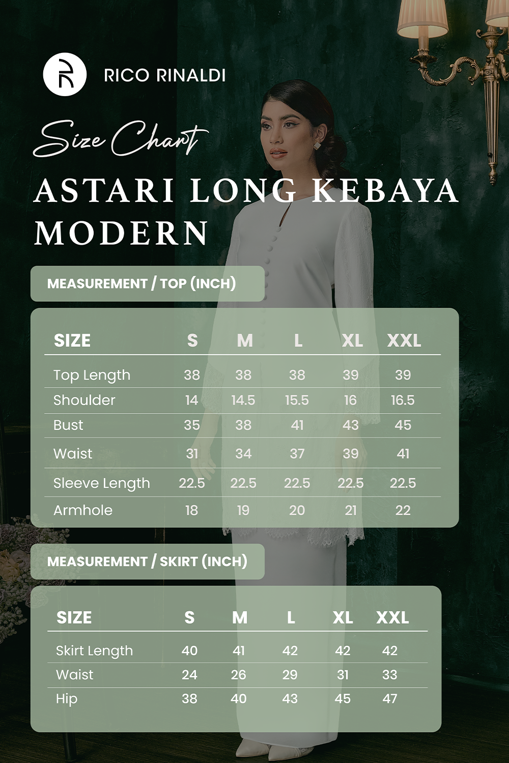 Astari Bridal Long Kebaya in Off White