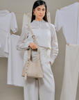 Norri convertible crossbody bag with adjustable strap in Beige