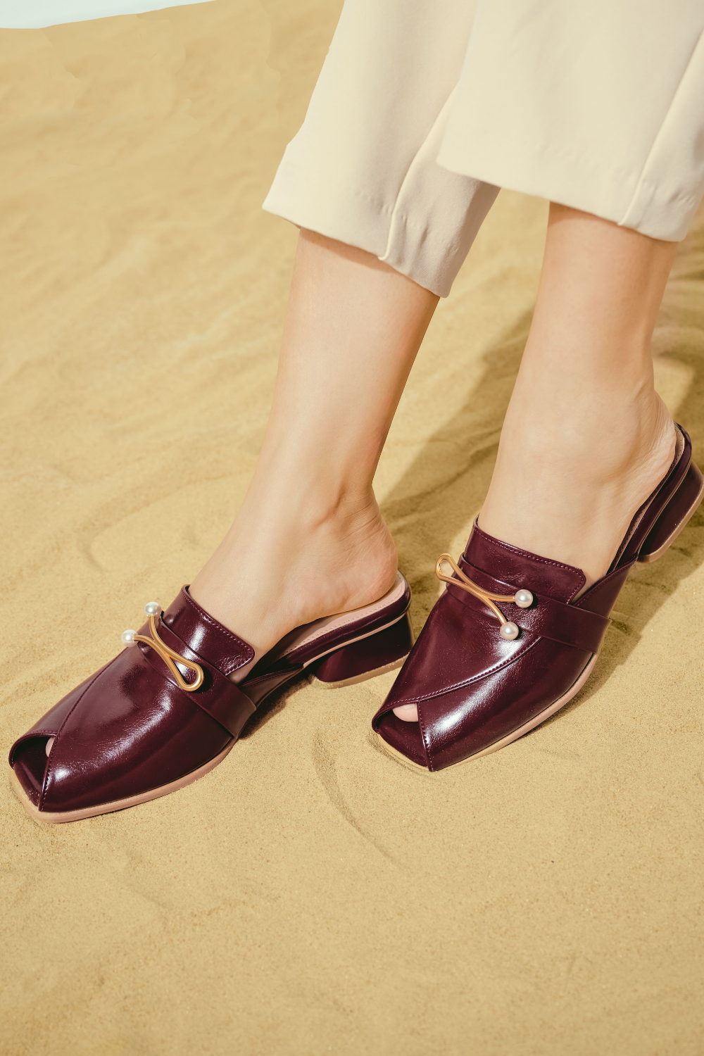 Amelia Shoes in Berry