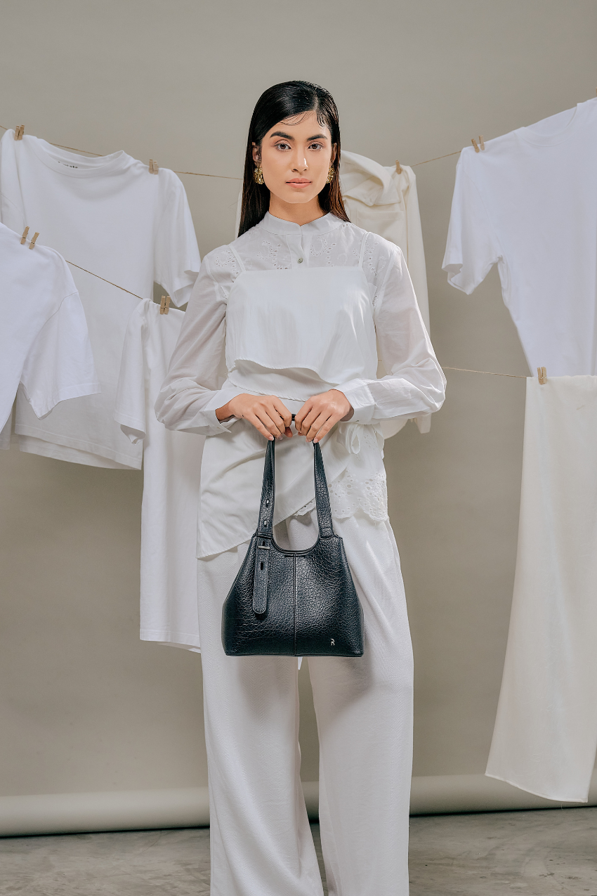Norri top handle bag in Black for women