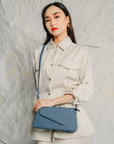 Leo Denim Bag in Blue Jeans