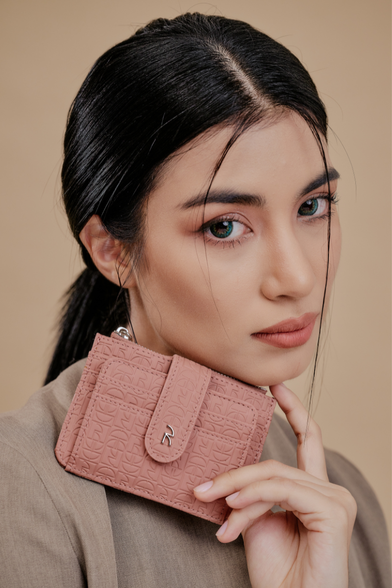 Riri Small Wallet in Blush