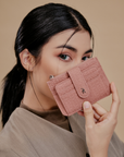 Riri Small Wallet in Blush