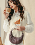 Croissant Bag in Brownie