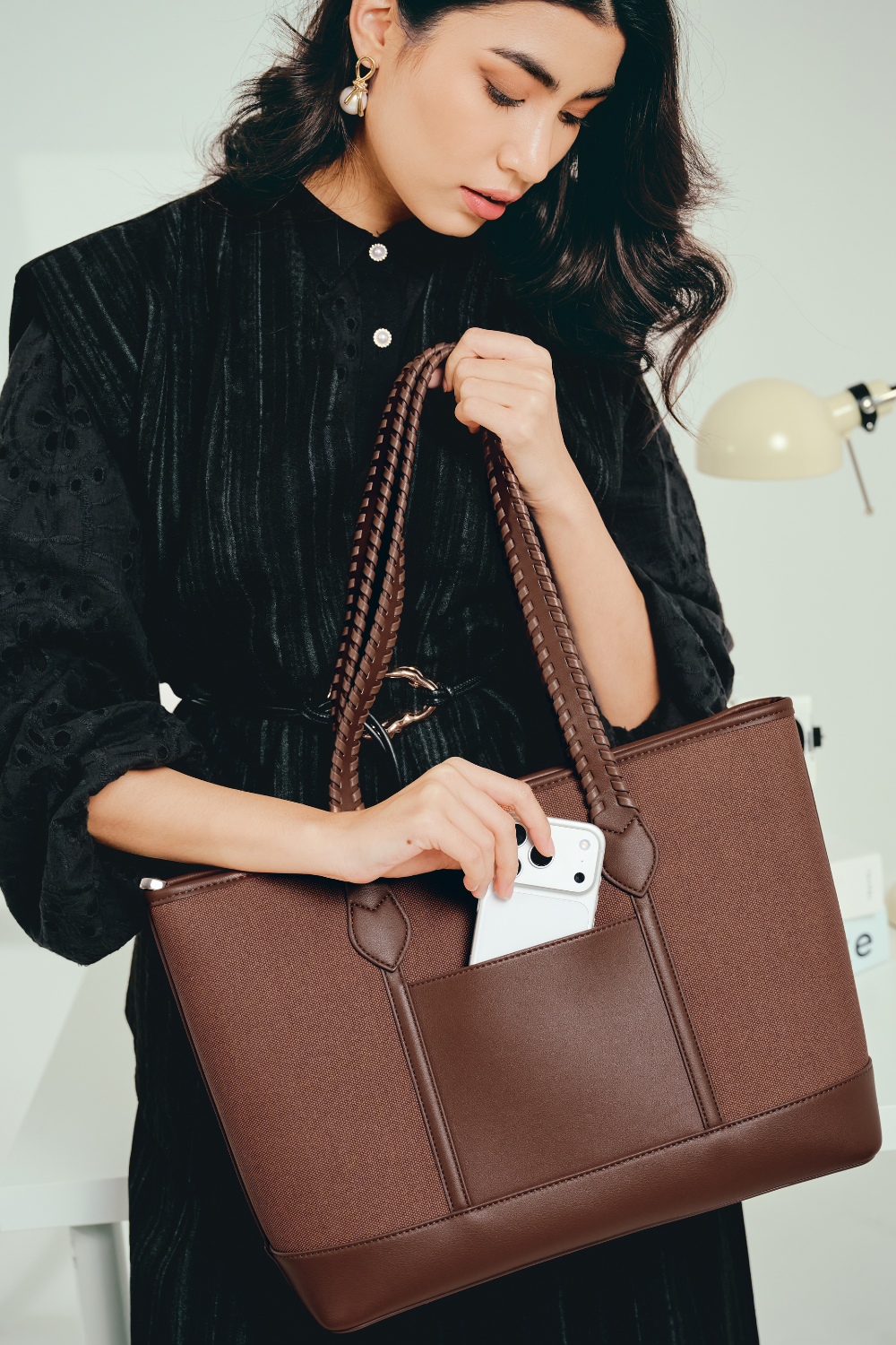 Nirina Tote Bag in Cinnamon