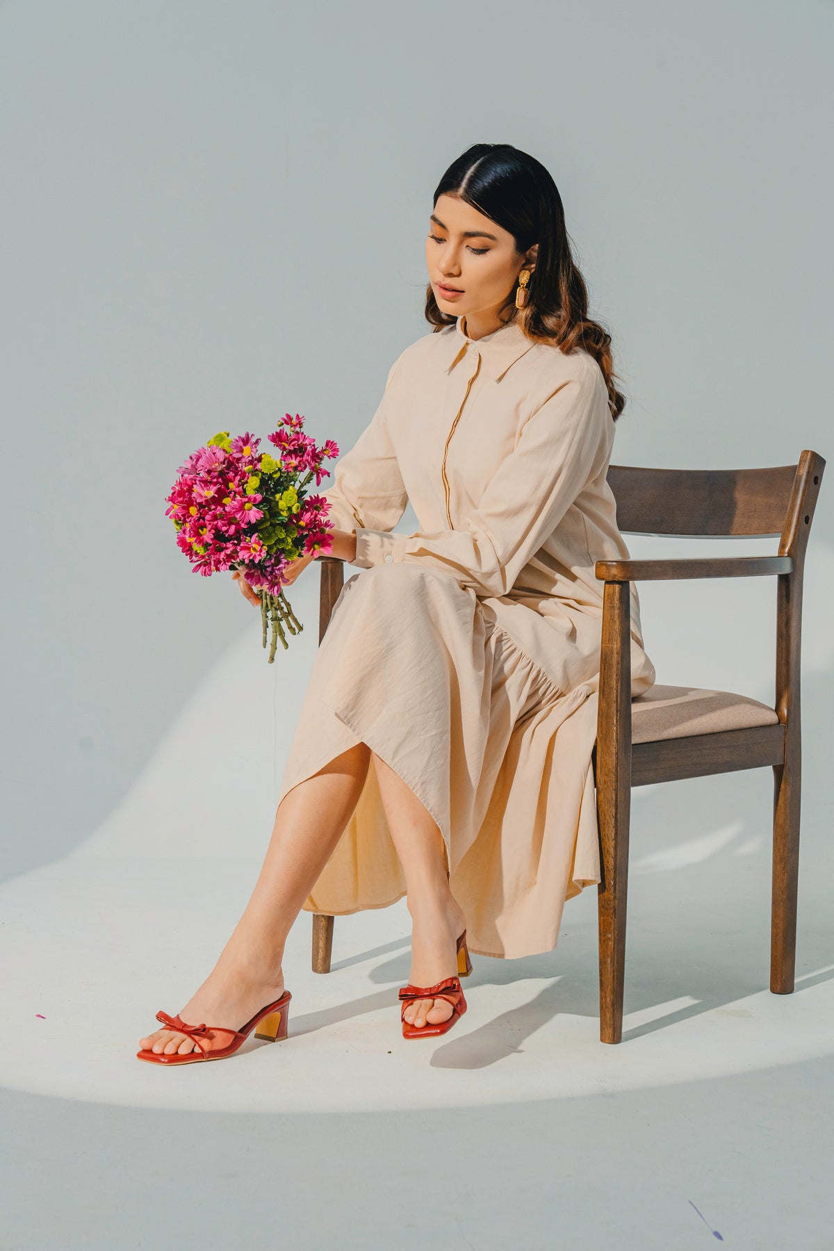 Clara Block Heels in Wine