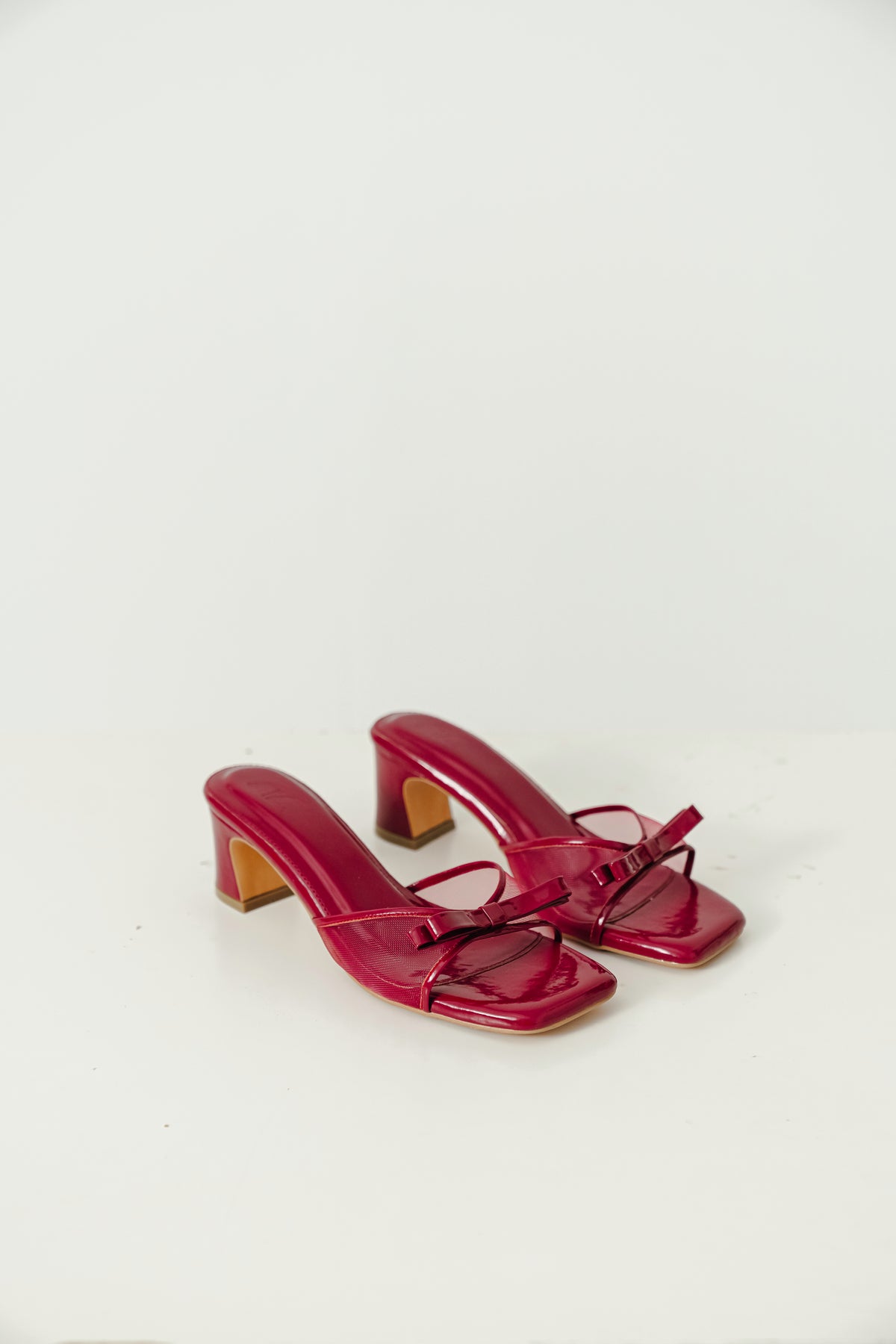 Clara Block Heels in Wine