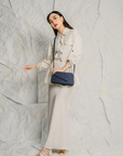 Leo Denim Bag in Dark Blue