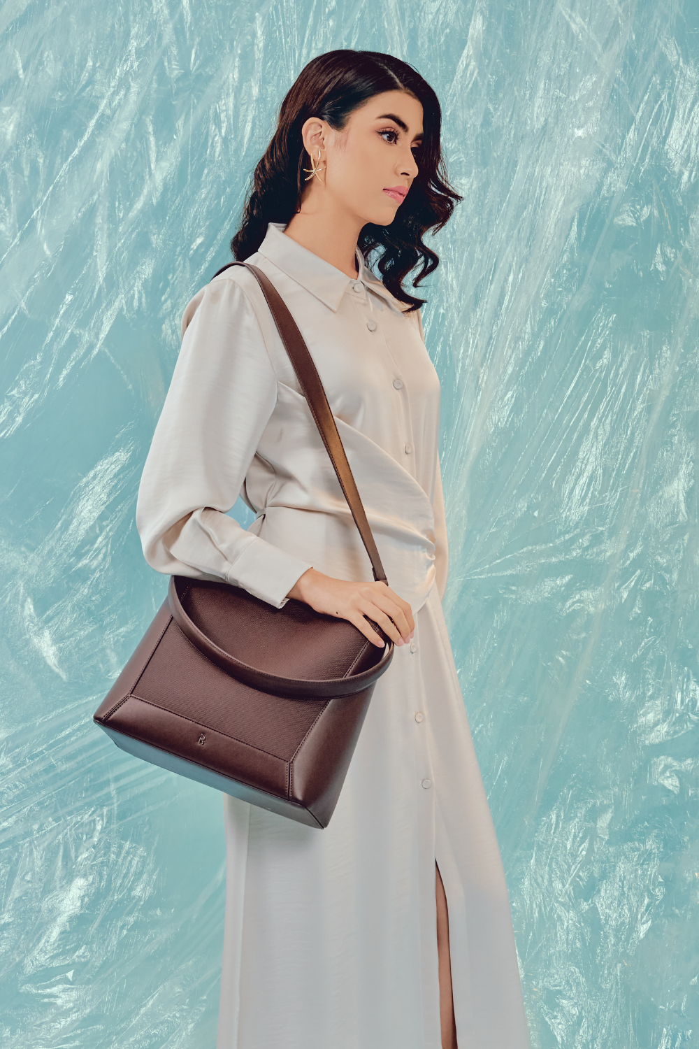 Dumma Hobo Bag in Dark Brown