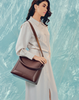 Dumma Hobo Bag in Dark Brown