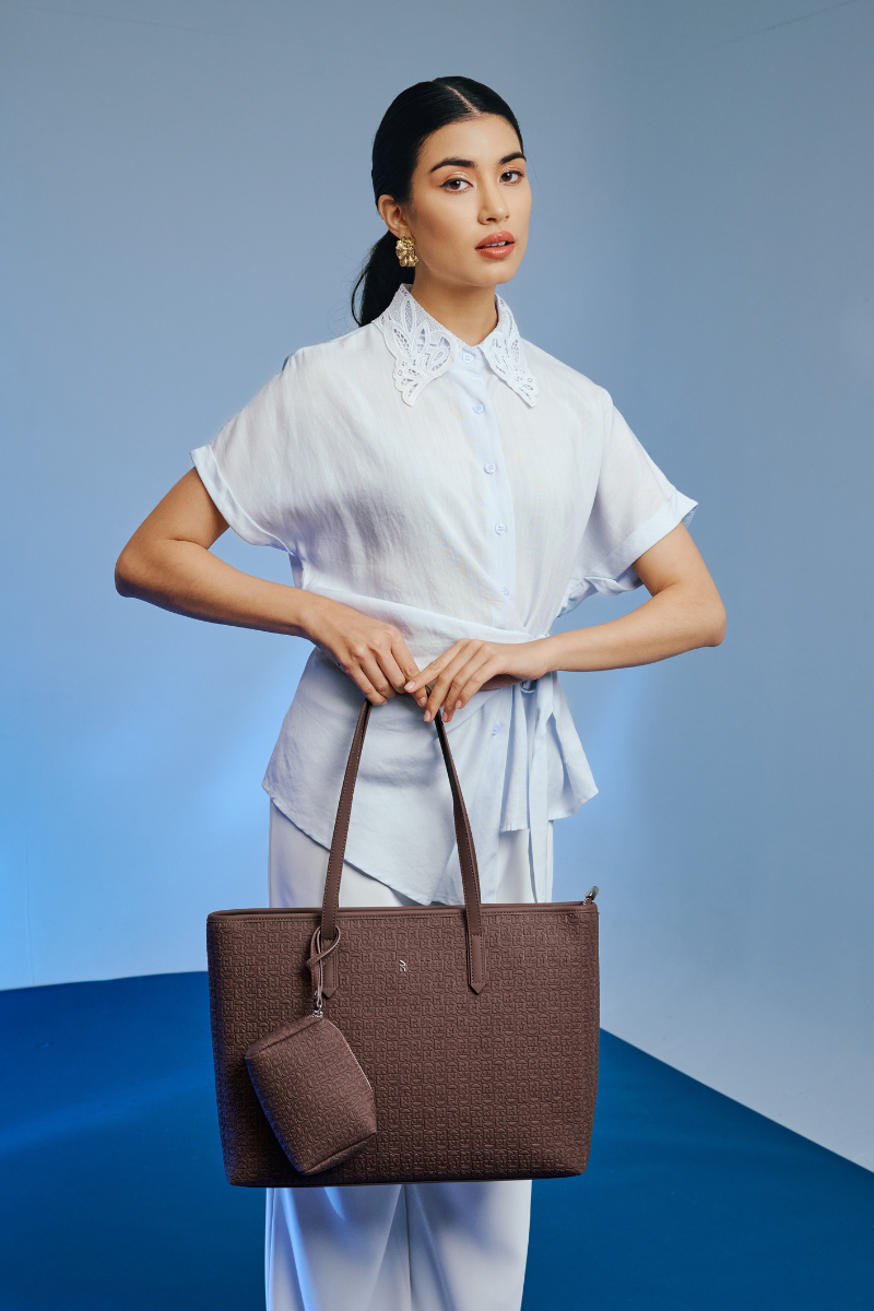 Jiro Tote Bag in Dark Brown
