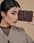 Riri Small Wallet in Dark Brown