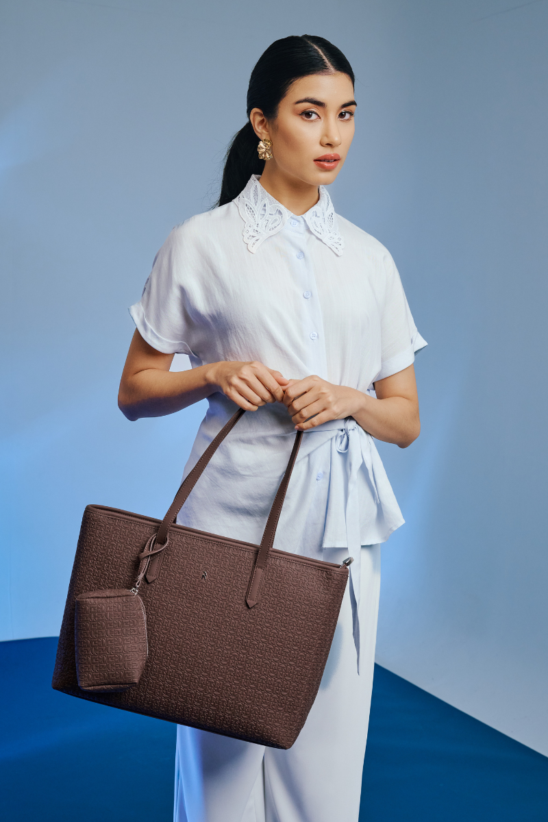 Jiro Tote Bag in Dark Brown