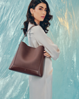 Dumma Hobo Bag in Dark Brown