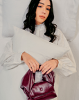 Erin Bag in Dark Burgundy