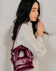 Erin Bag in Dark Burgundy