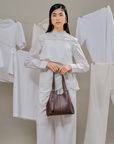 Norri structured shoulder bag for work and travel