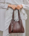 Premium women's work bag in Dark Coco for everyday wear
