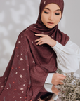 Hanami Shawl in Dark Mahogany