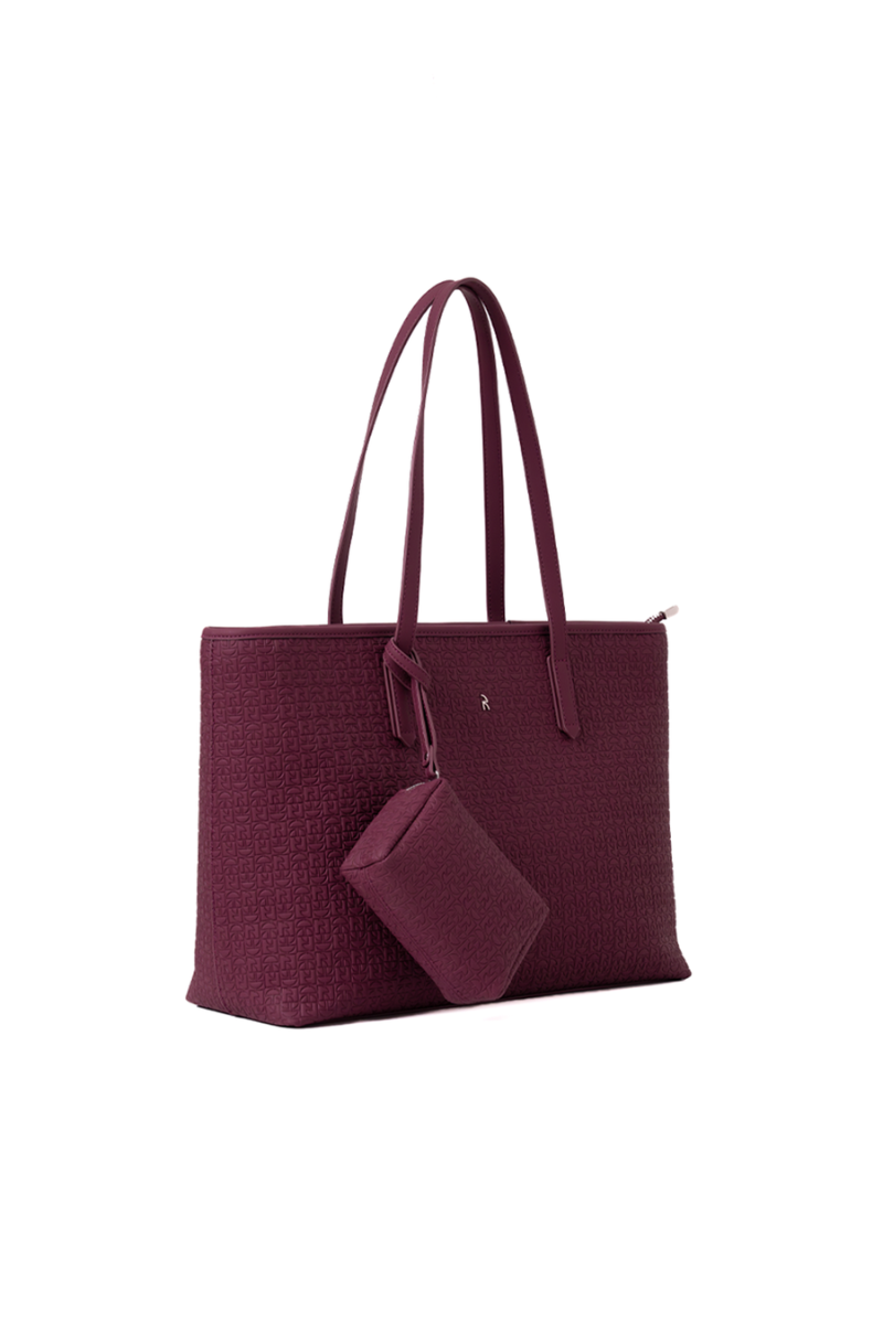 Jiro Tote Bag in Dark Maroon