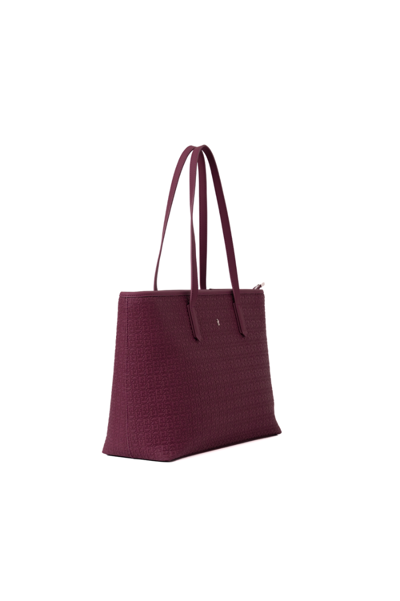 Jiro Tote Bag in Dark Maroon