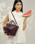 Tiju Bag in Dark Burgundy