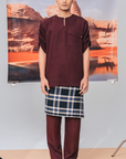 Zayan Set Summeraya 2026 in Dark Plum